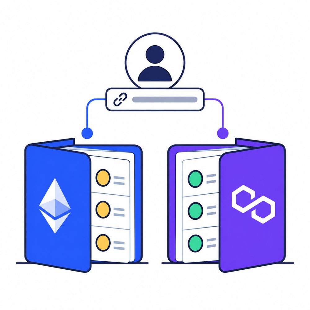 O mesmo endereço em Ethereum e Polygon garante que o saldo é compartilhado?
