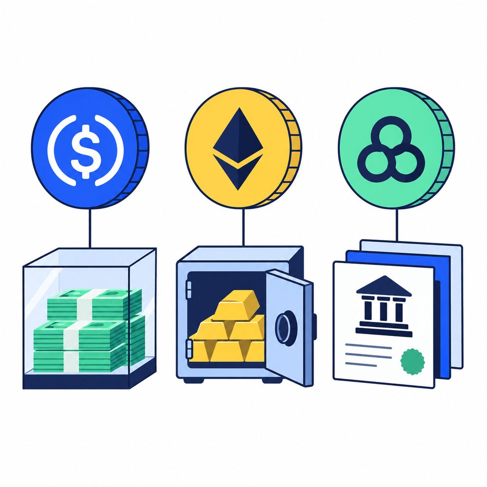 Toda stablecoin tem reservas em dinheiro?
