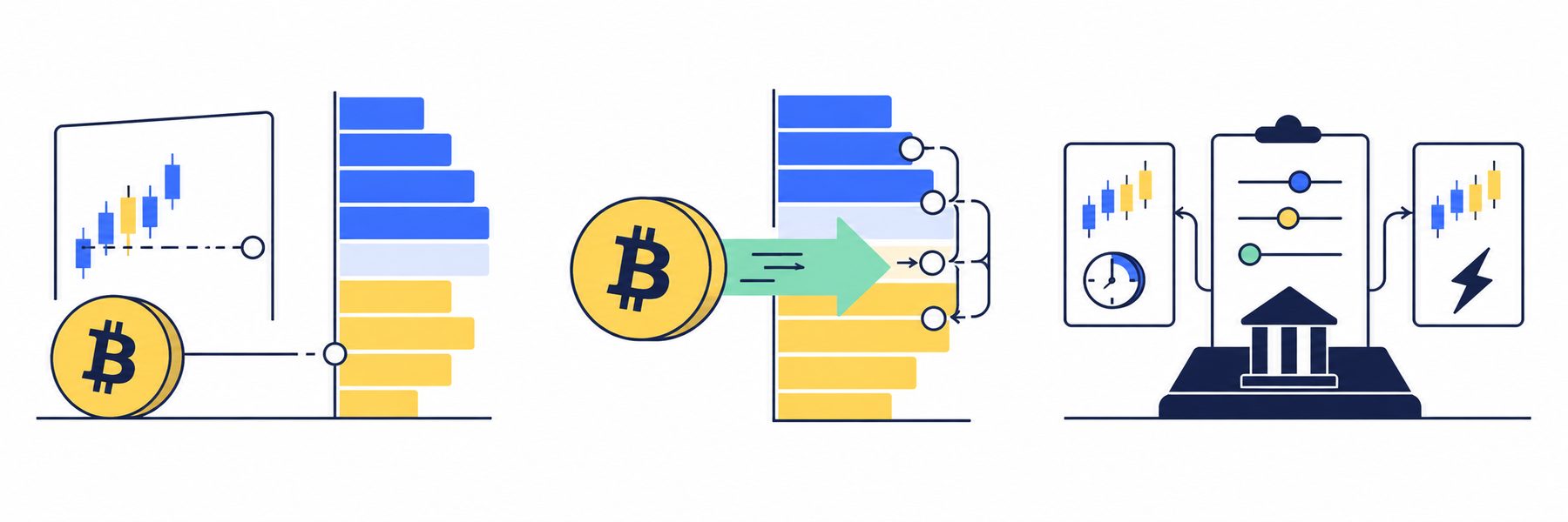 Ordem limitada versus mercado → Observe o mecanismo → Confira os limites