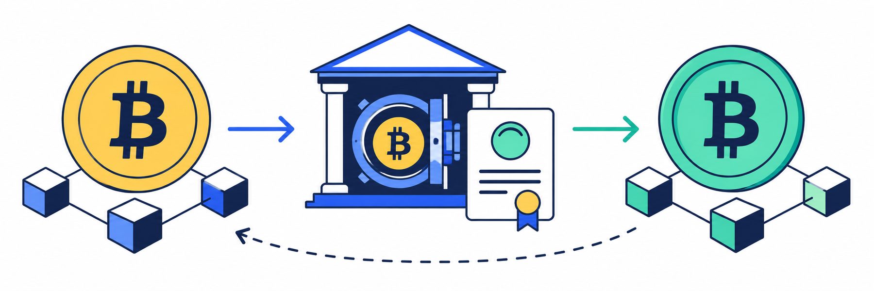 Wrapped tokens → Observe o mecanismo → Confira os limites